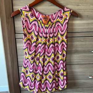 Tory Burch patterned silk tank